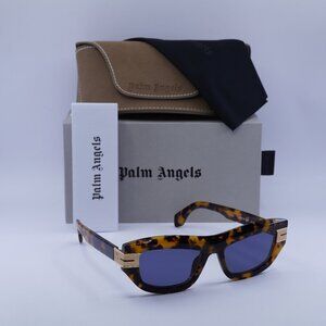 Palm Angels PERI10E CLAIRE 6045 Cat Eye Sunglasses - Havana/Blue